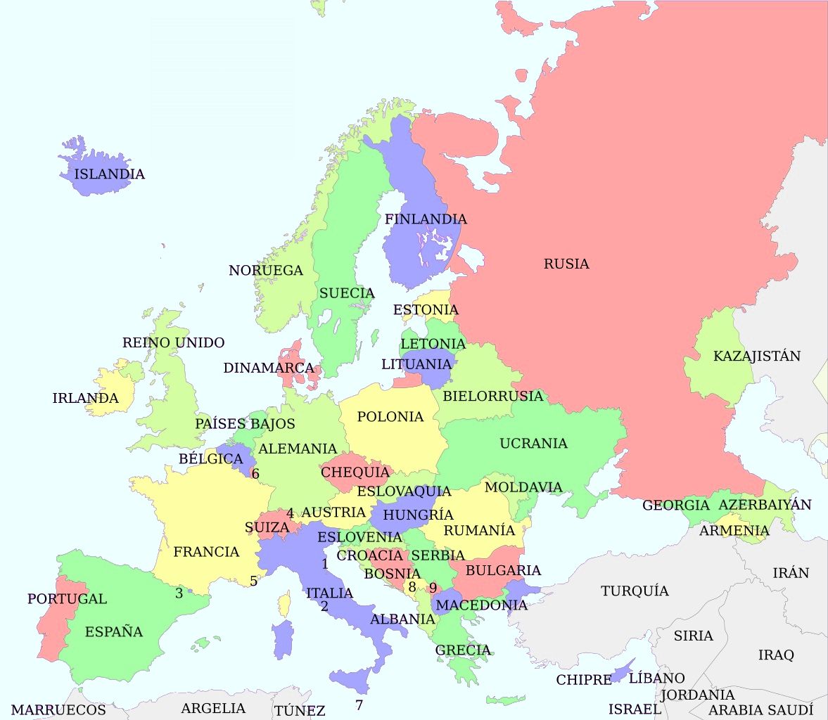 Paises de Europa en el siglo XX