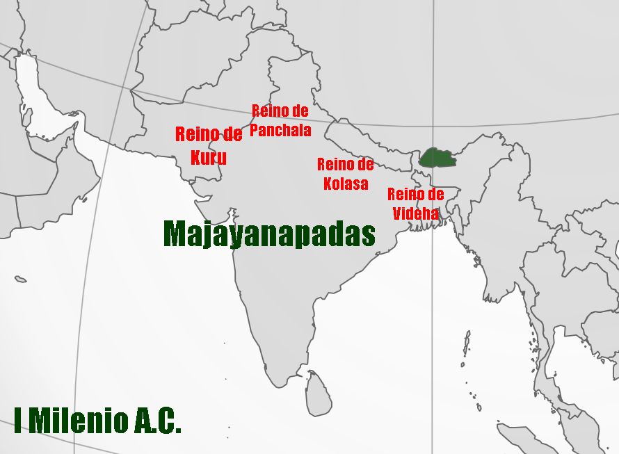 Las ciudades Estado Majayanapadas de la India