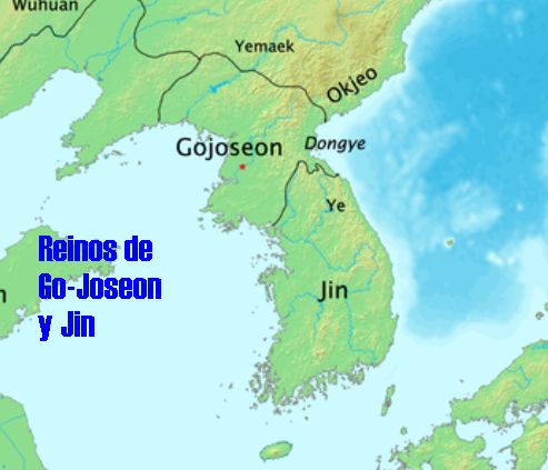 El reino coreano de Go-Joseon en Corea