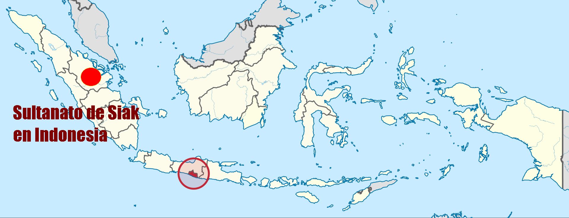 El sultanato de Siak en Indonesia