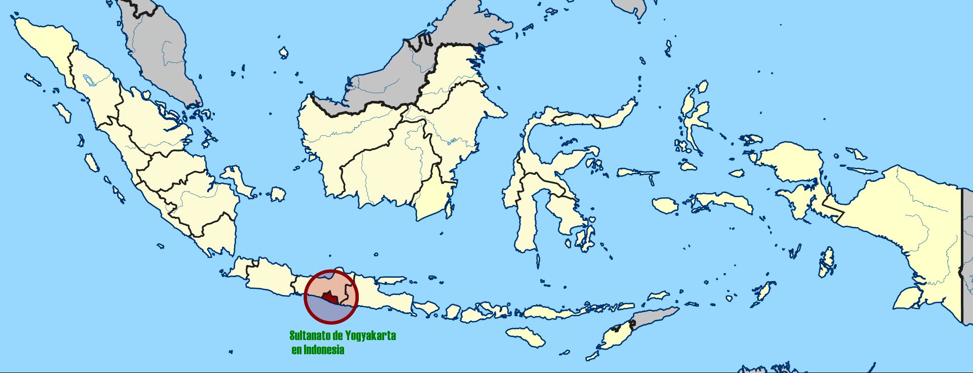El sultanato de Yogyakarta en Indonesia