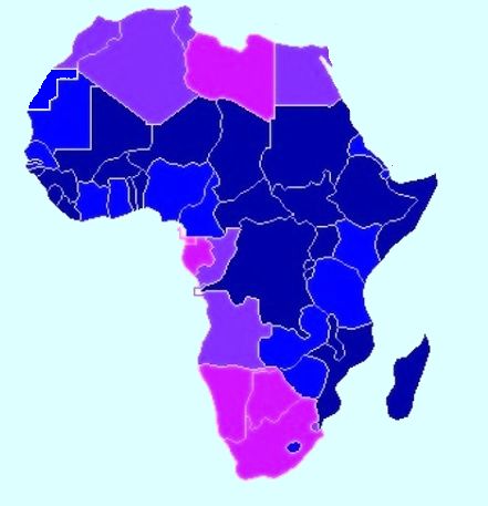 Paises de África en el siglo XX