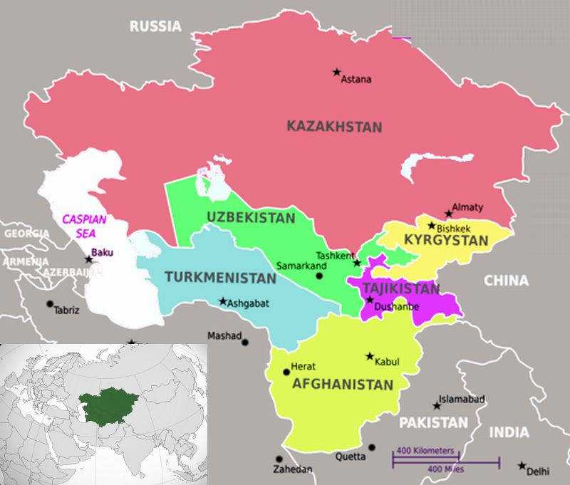 Paises del Asia Central siglo XX