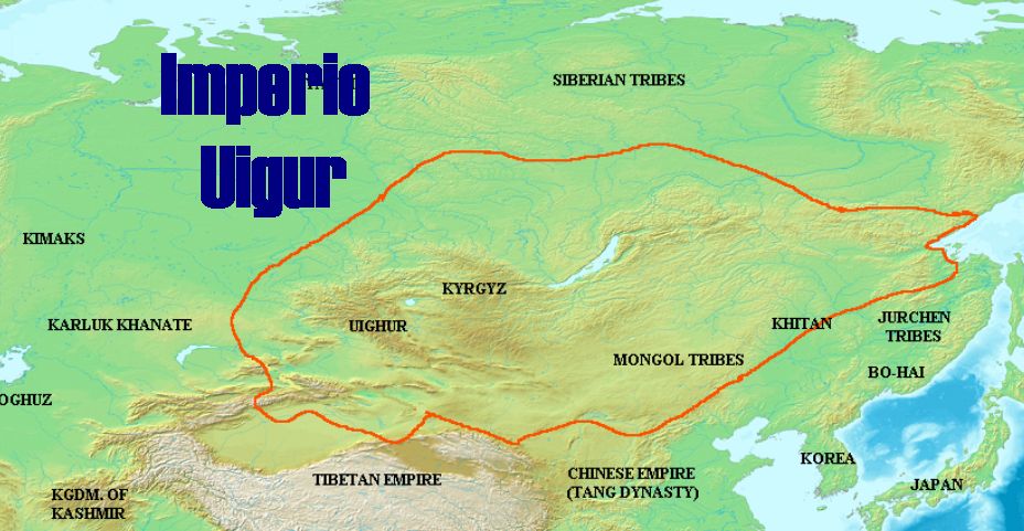 El imperio uigur, o Kaganato uigur