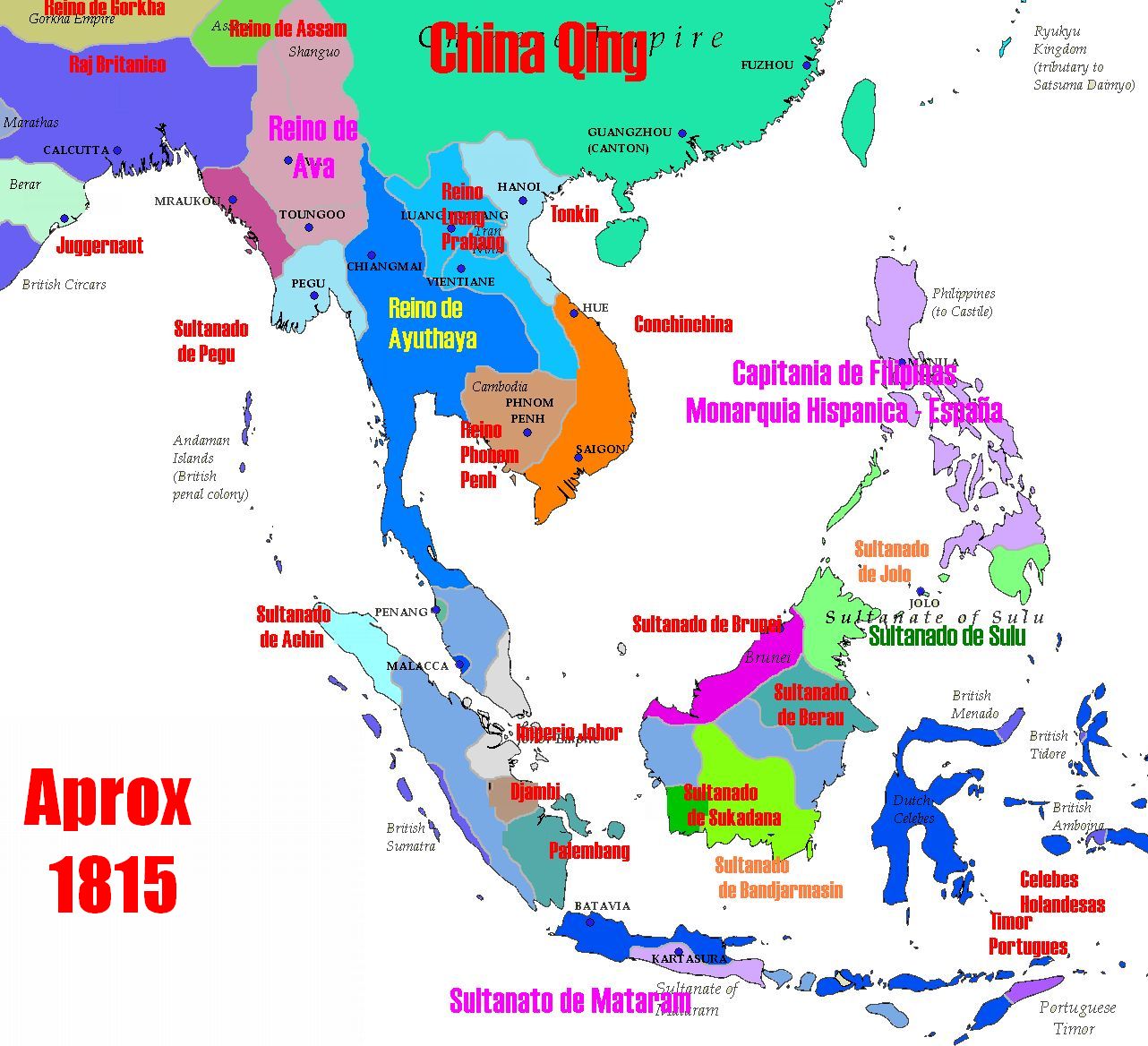 El sultanato de Brunei en Indonesia