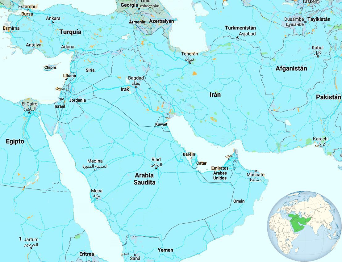 Paises del Oriente Próximo en el siglo XX