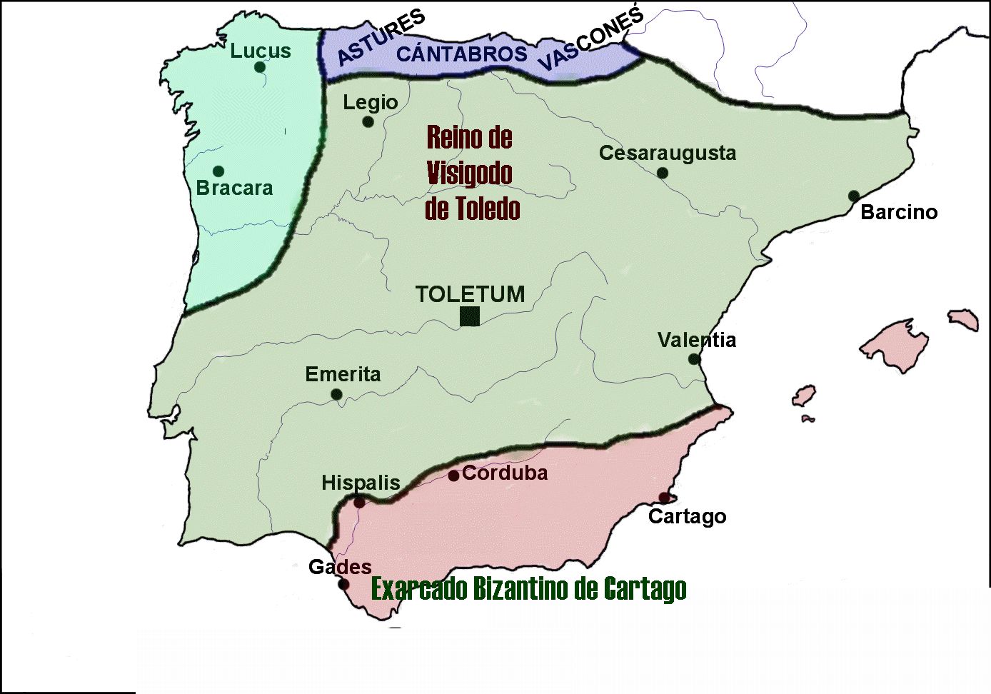 El reino Visigodo de Toledo