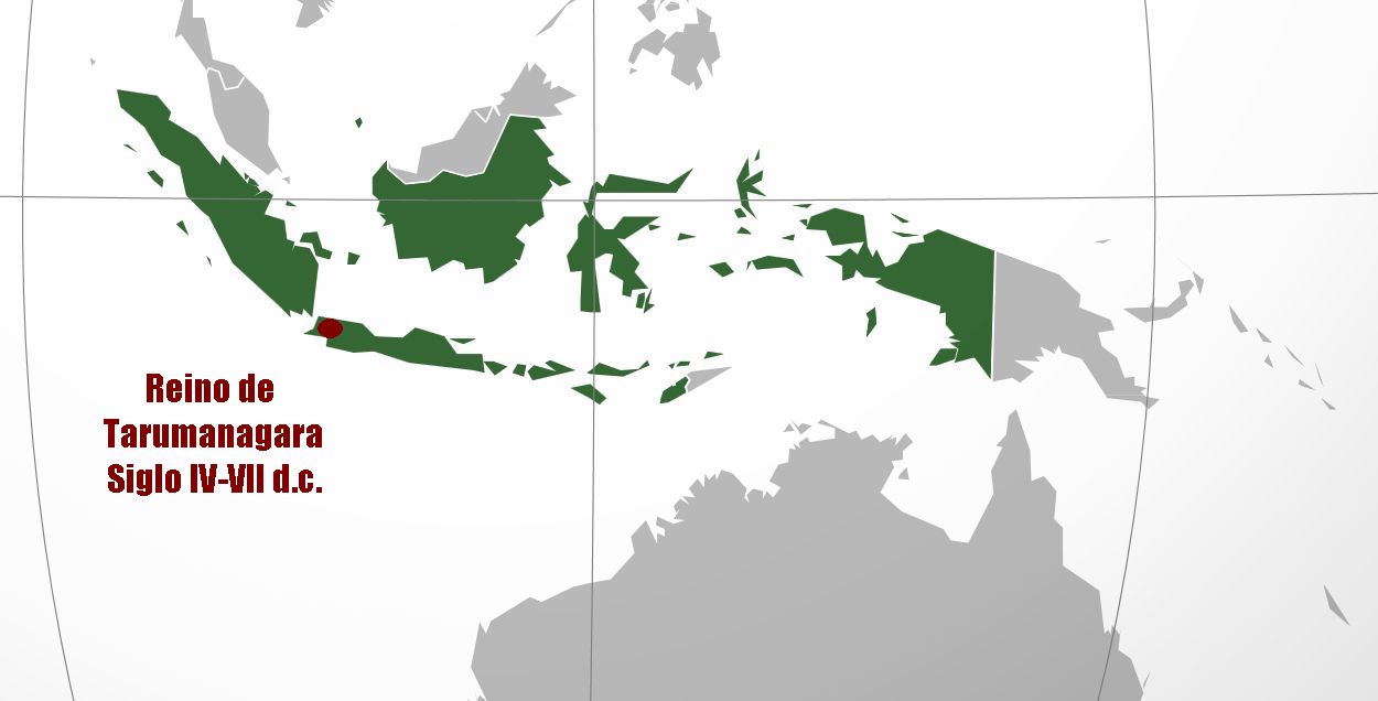 El reino de Tarumanagara en Indonesia